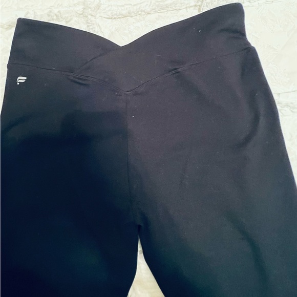 Fabletics Pureluxe High-Waist Crossover band 7/8 (Black) Size Small Powerhold - Picture 1 of 6
